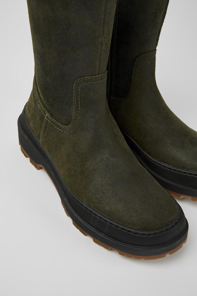 Brutus Trek Green nubuck ankle boots for women by CAMPER