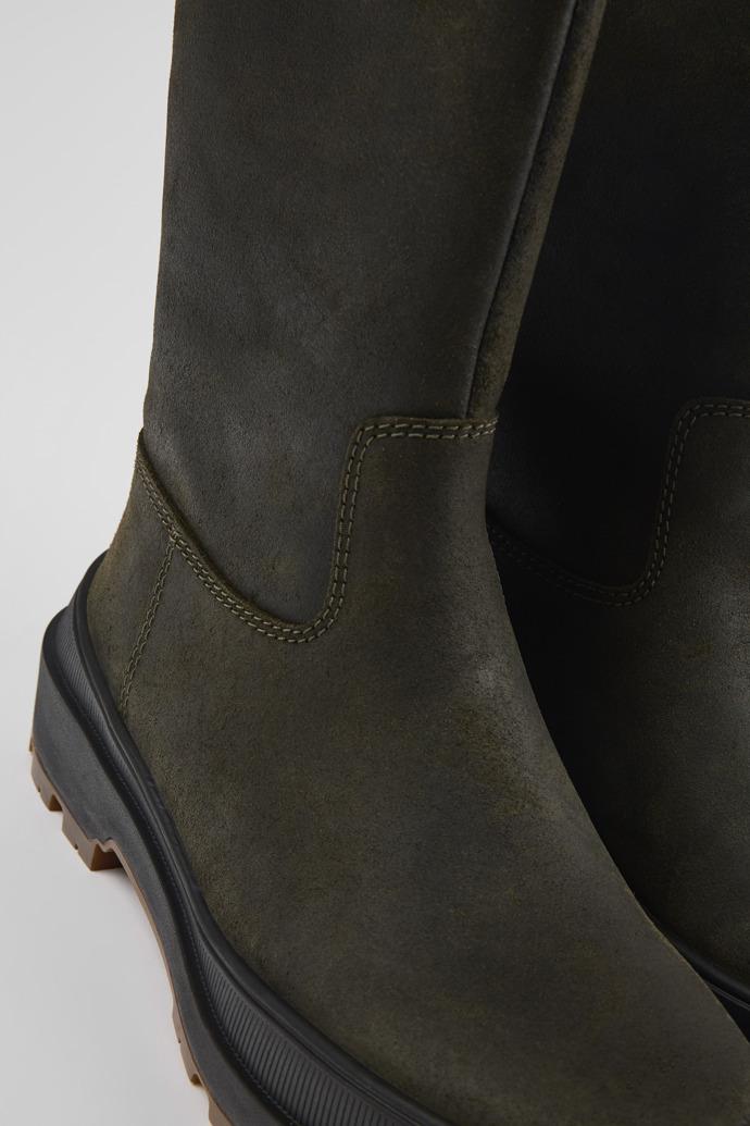 Brutus Trek Green nubuck boots for women by CAMPER