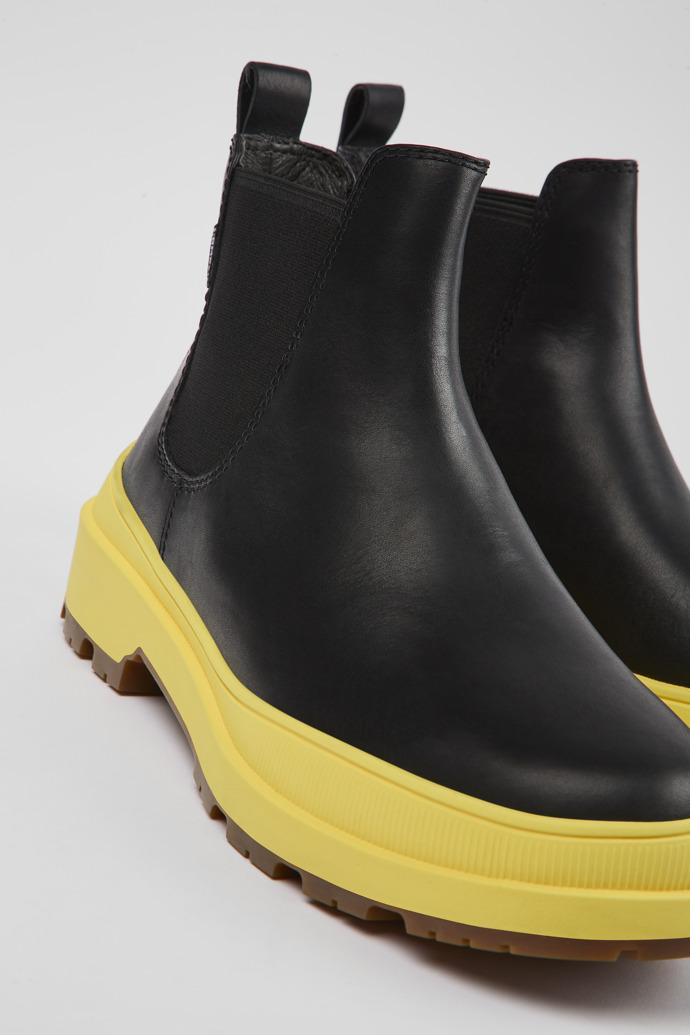 Brutus Trek HYDROSHIELD® Black leather ankle boots for women by CAMPER