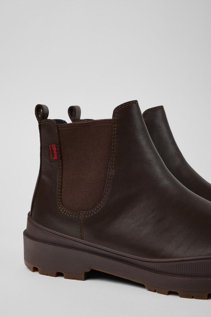 Brutus Trek HYDROSHIELD® Brown leather ankle boots for men by CAMPER