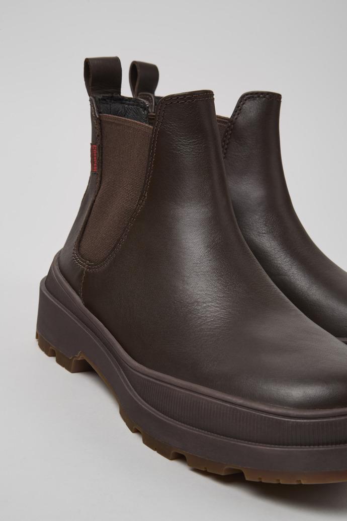 Brutus Trek HYDROSHIELD® Brown leather ankle boots for women by CAMPER