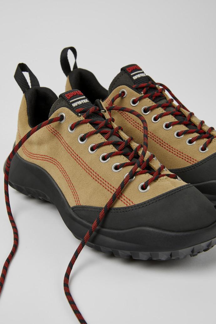 CRCLR Beige nubuck and textile sneakers for women by CAMPER