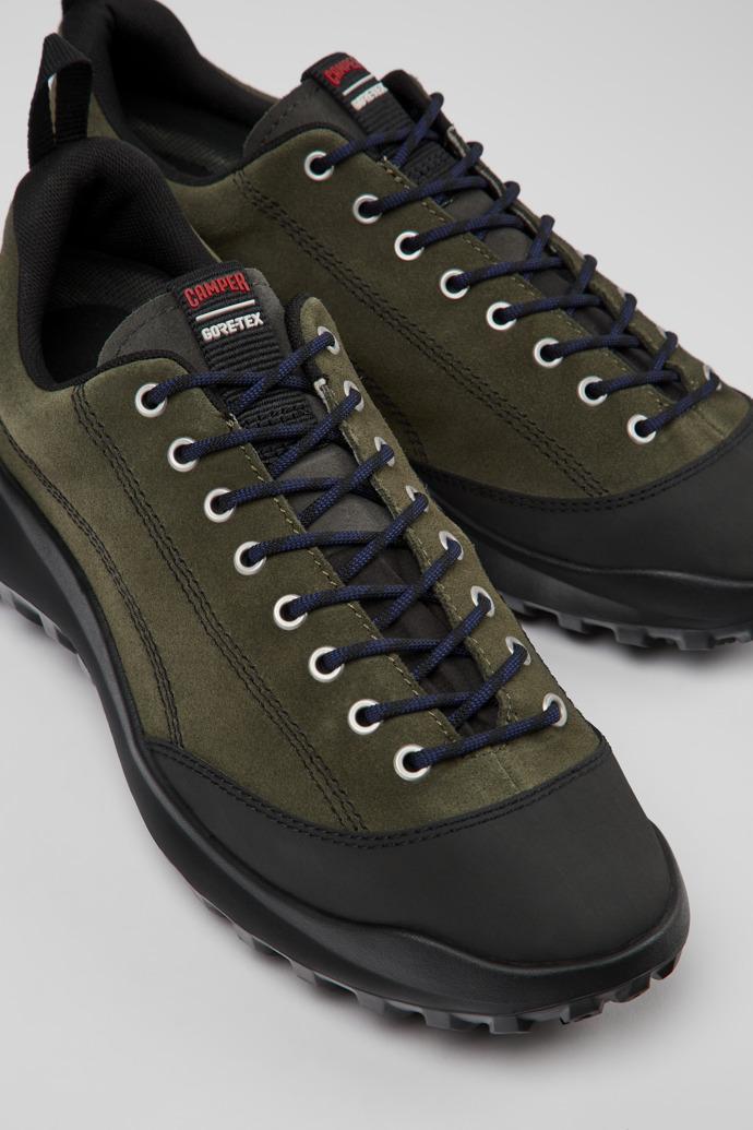 CRCLR Green nubuck and textile sneakers for men by CAMPER
