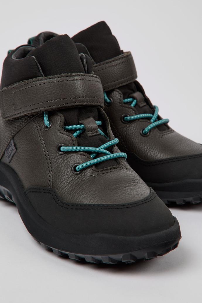 CRCLR Grey leather and textile ankle boots by CAMPER