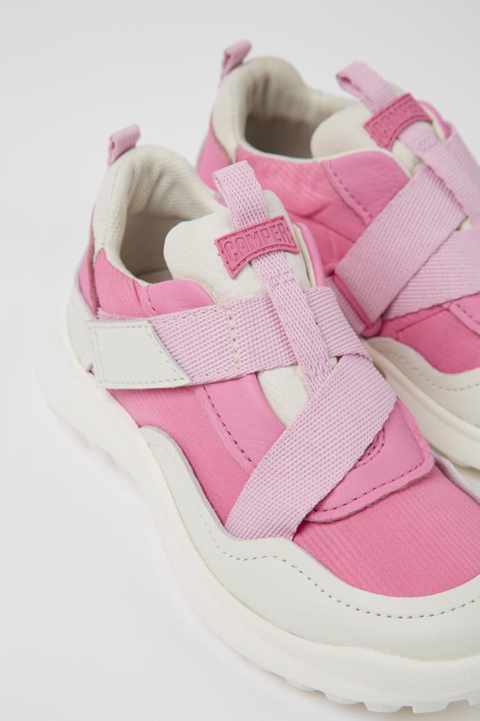 CRCLR Pink leather and textile sneakers for kids by CAMPER