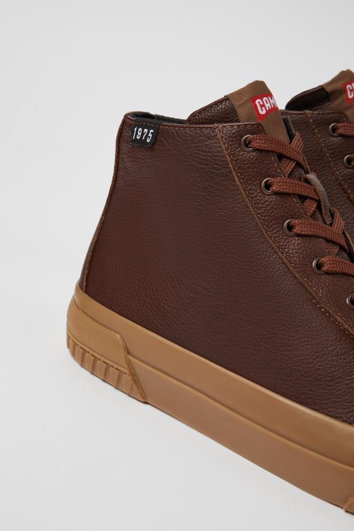 Camaleon Brown leather boots for women by CAMPER
