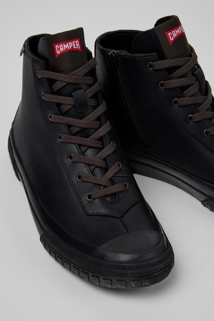 Camaleon Gray Rubber Sneaker Booties for Women. by CAMPER