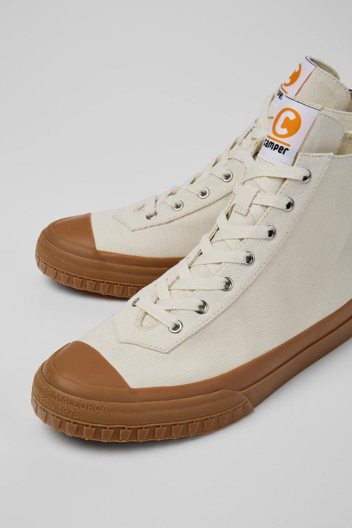 Camaleon White sneaker boots for men by CAMPER