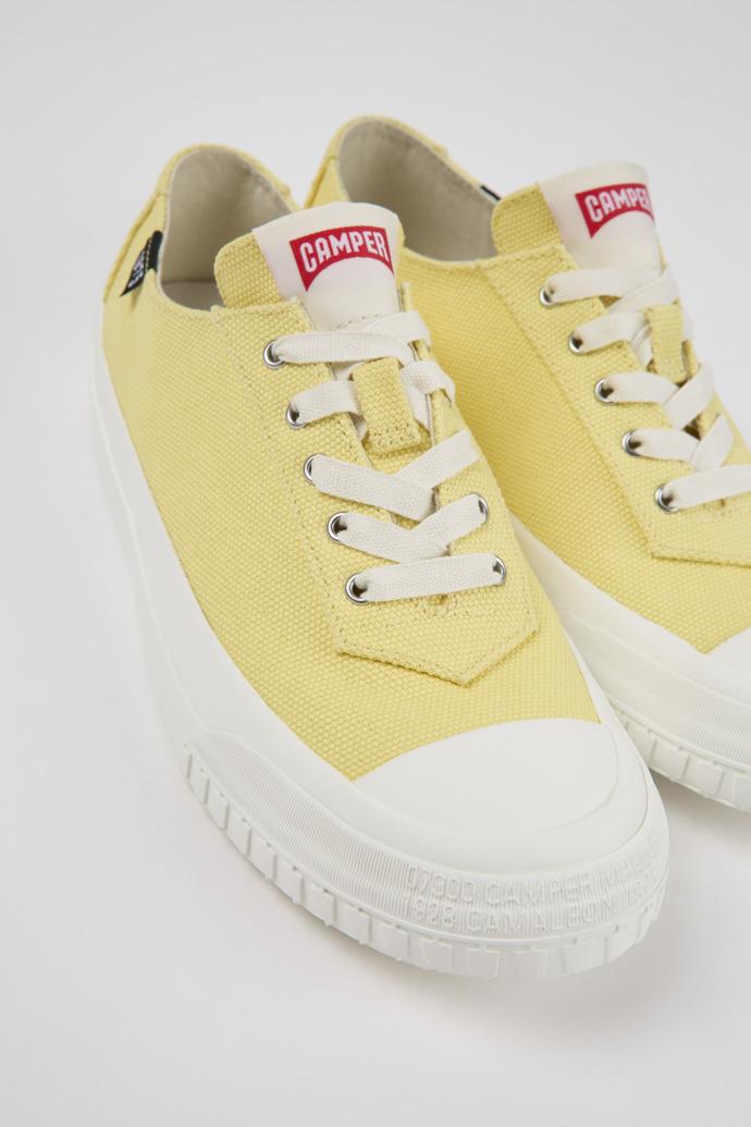 Camaleon Yellow recycled cotton sneakers for women by CAMPER