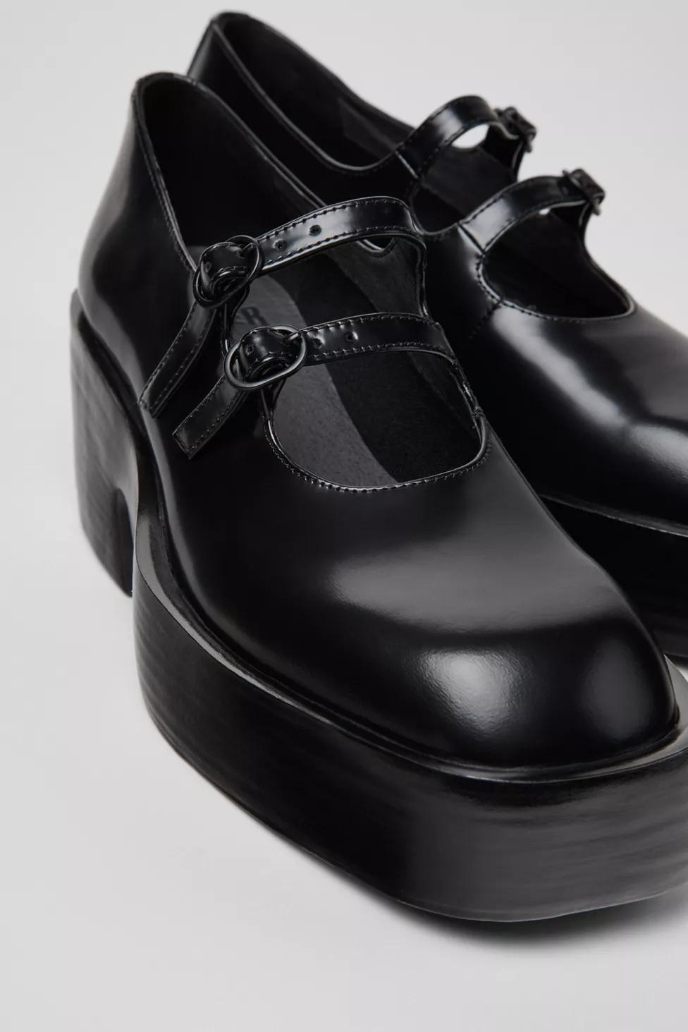 Camper Billie Leather Platform Mary Jane Heel by CAMPER