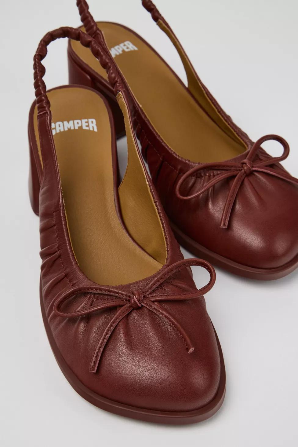 Camper Kora Leather Slingback Ballet Heel by CAMPER