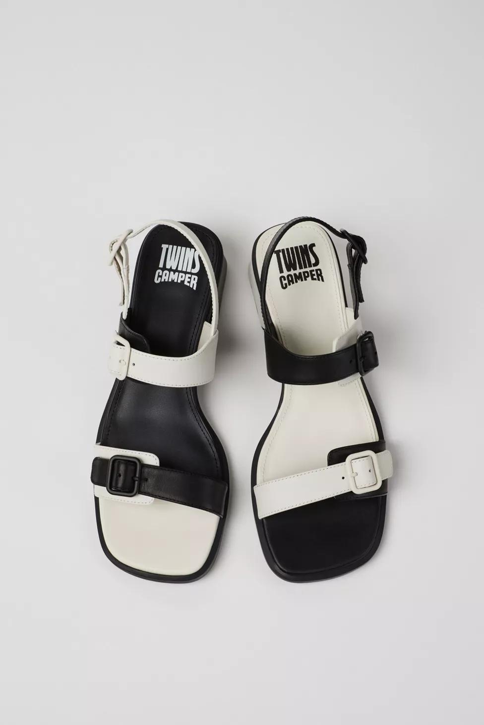 Camper Kora Twins Leather 2-Strap Sandal by CAMPER