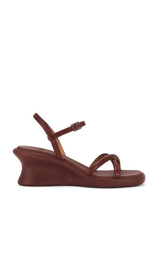 Camper Louise Sandal in Burgundy by CAMPER