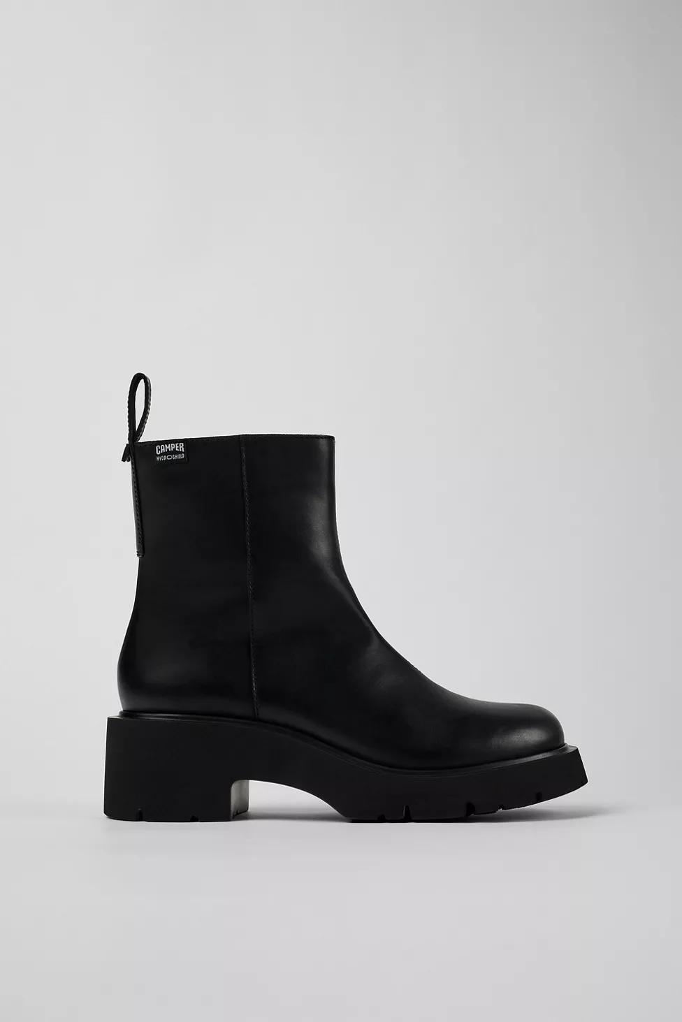 Camper Milah Leather Zip Boot by CAMPER