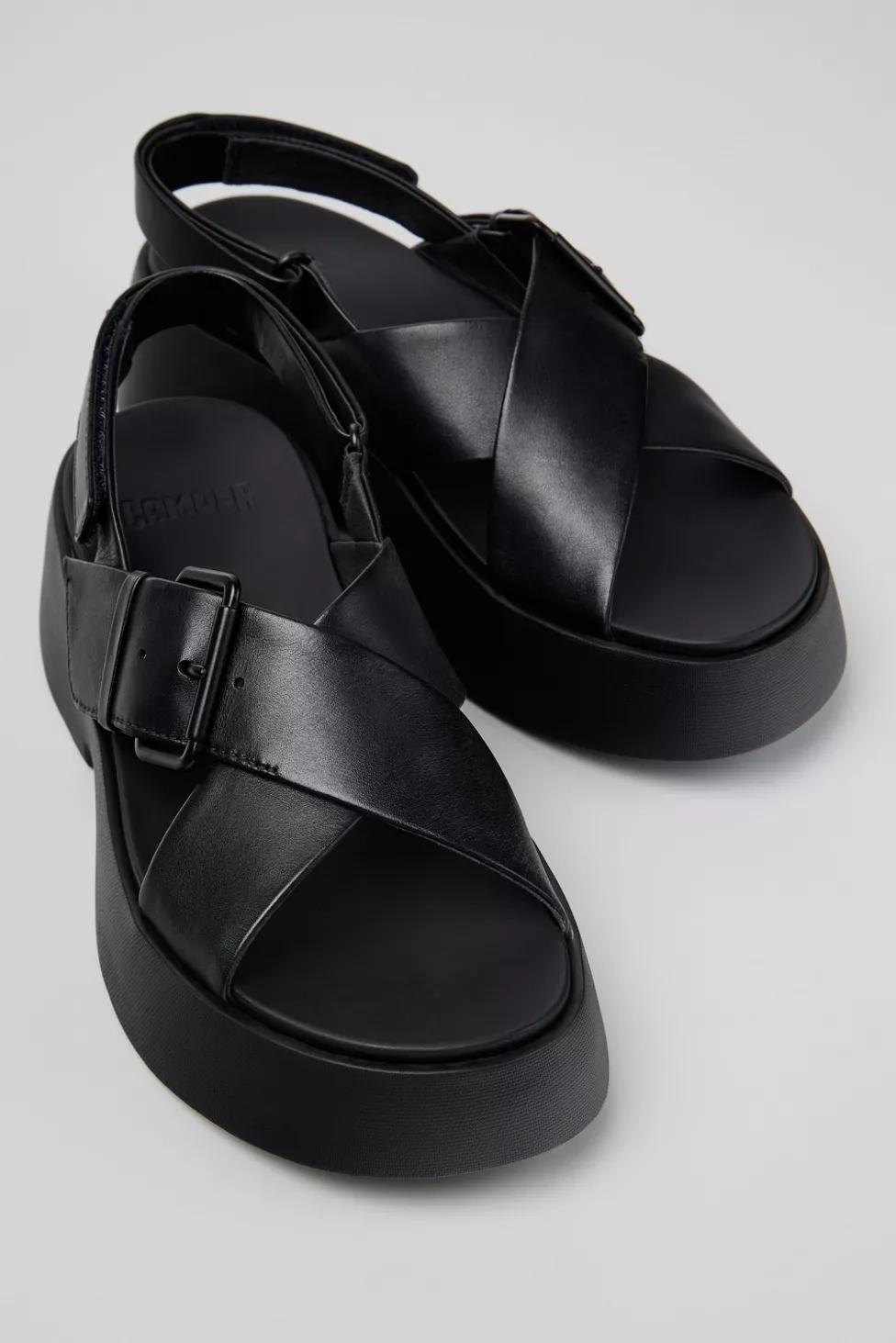 Camper Tasha Leather X-Strap Sandal by CAMPER