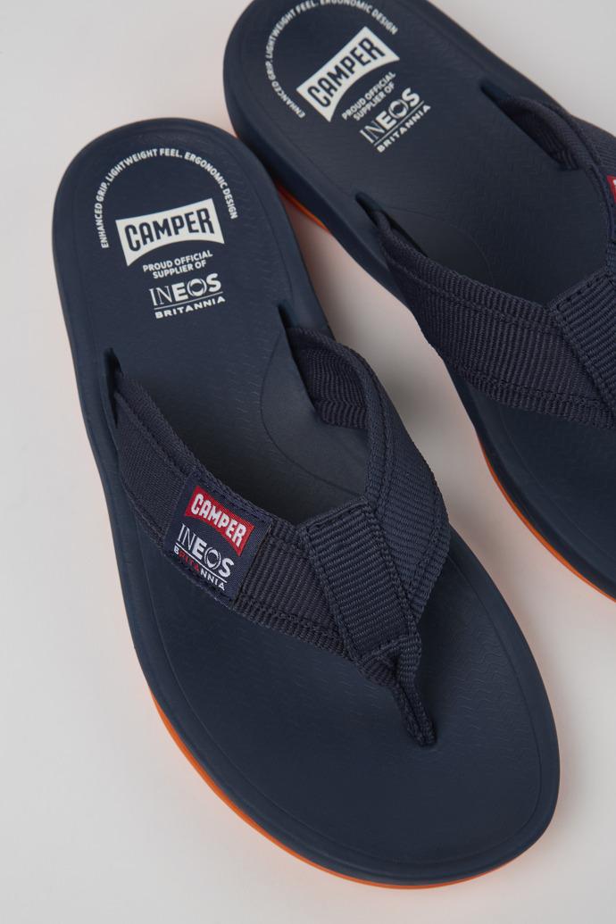 Camper x INEOS Britannia Blue Textile Flip-Flops for Women by CAMPER