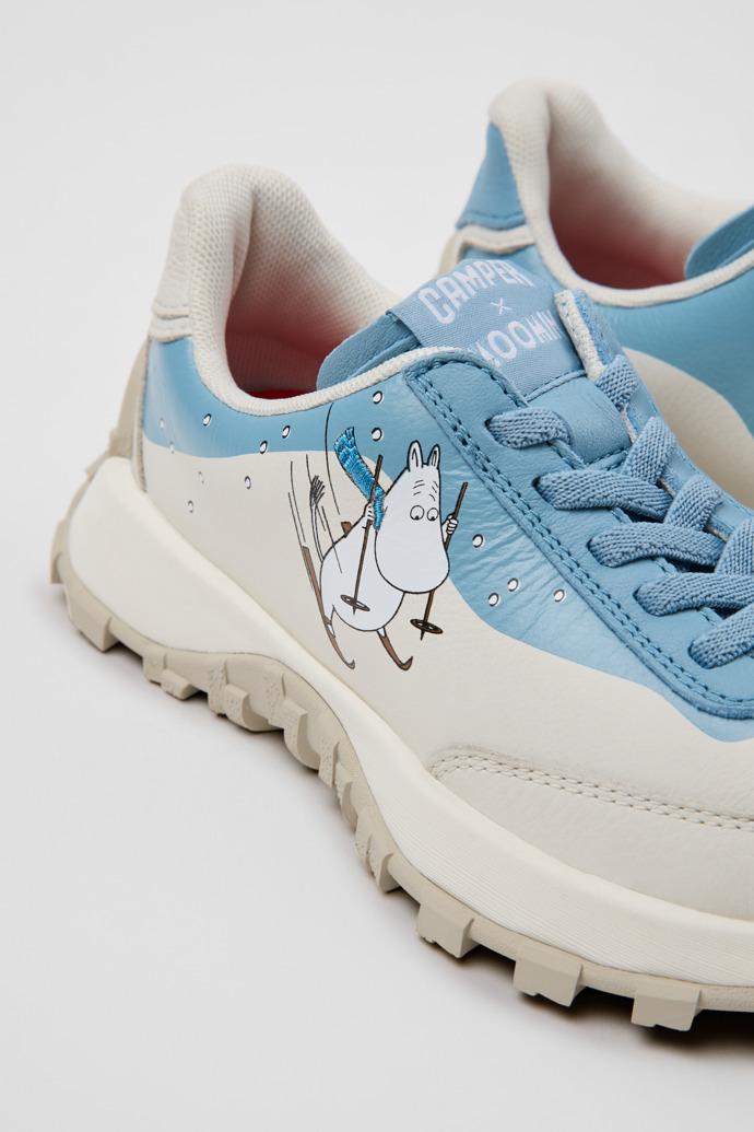 Camper x Moomin White Leather Sneakers for Children. by CAMPER