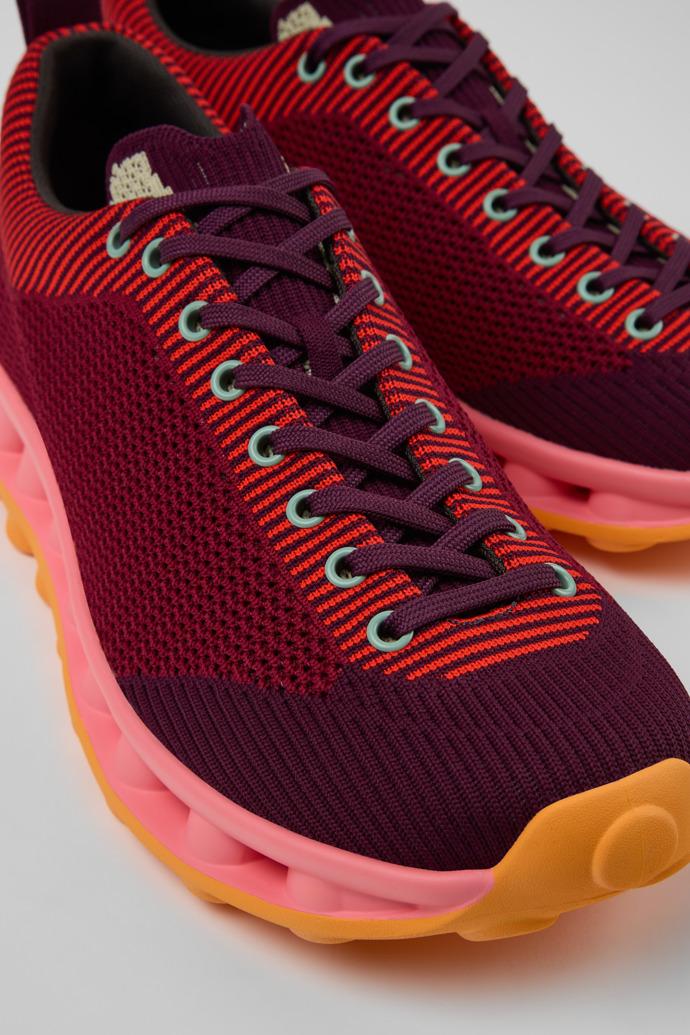 Camper x SUNNEI - PELOTISSIMA Burgundy, Pink and Orange Textile Sneakers for Men. by CAMPER