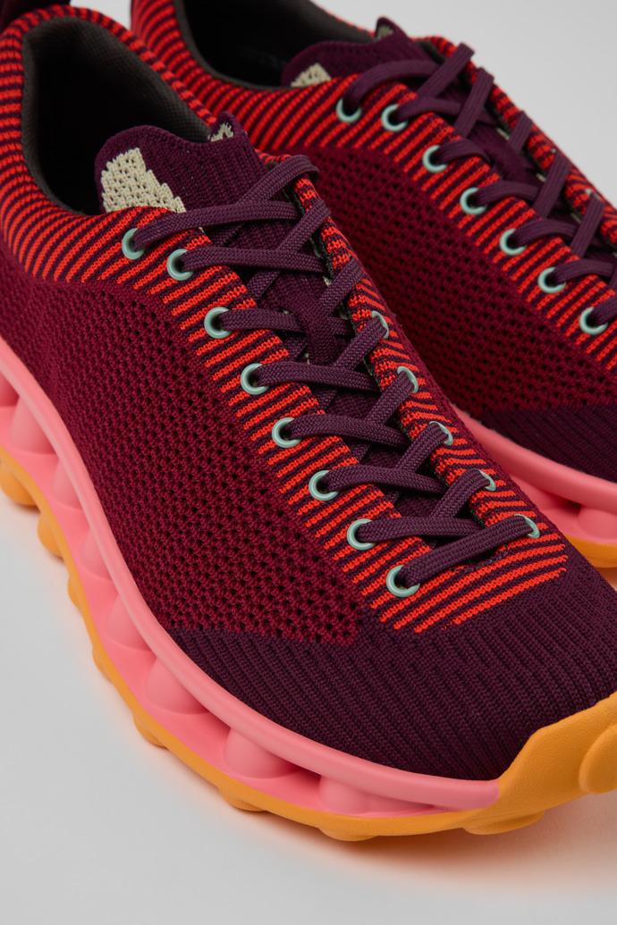 Camper x SUNNEI - PELOTISSIMA Burgundy, Pink and Orange Textile Sneakers for Women. by CAMPER
