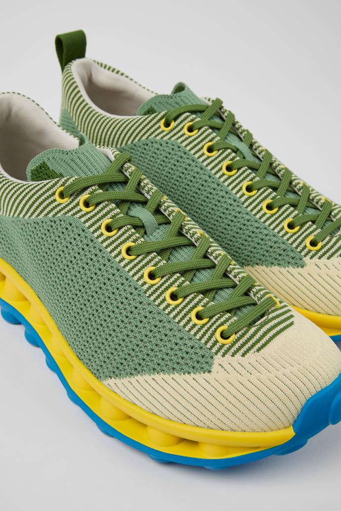 Camper x SUNNEI - PELOTISSIMA Green, Blue and White Textile Sneakers for Men. by CAMPER