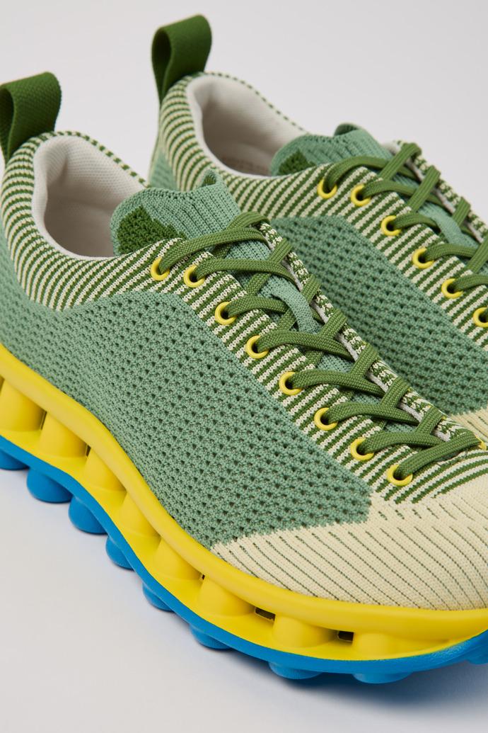 Camper x SUNNEI - PELOTISSIMA Green, Blue and White Textile Sneakers for Women. by CAMPER