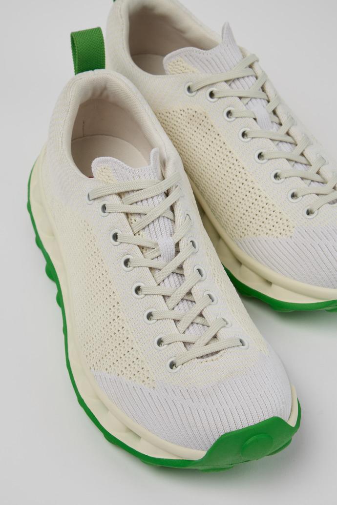 Camper x SUNNEI - PELOTISSIMA White and Green Textile Sneakers for Women. by CAMPER