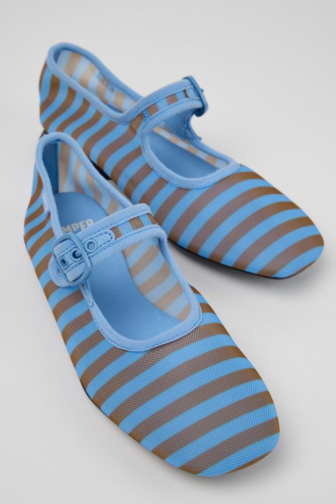 Casi Myra Blue Textile Ballerinas for Women. by CAMPER