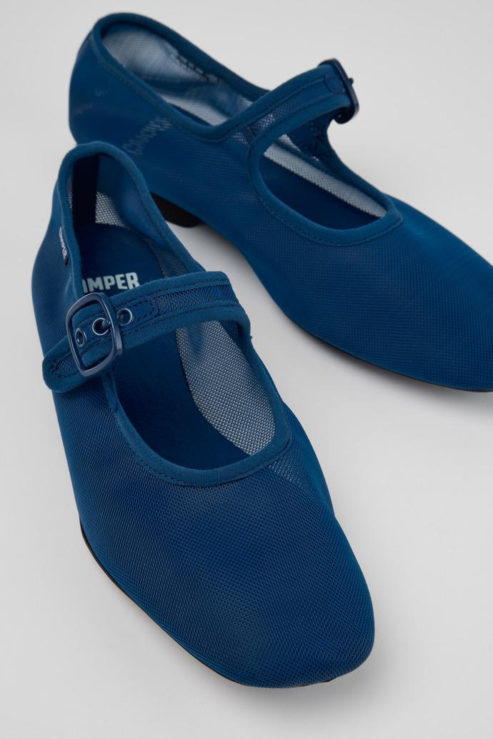 Casi Myra Blue Textile Ballerinas for Women. by CAMPER