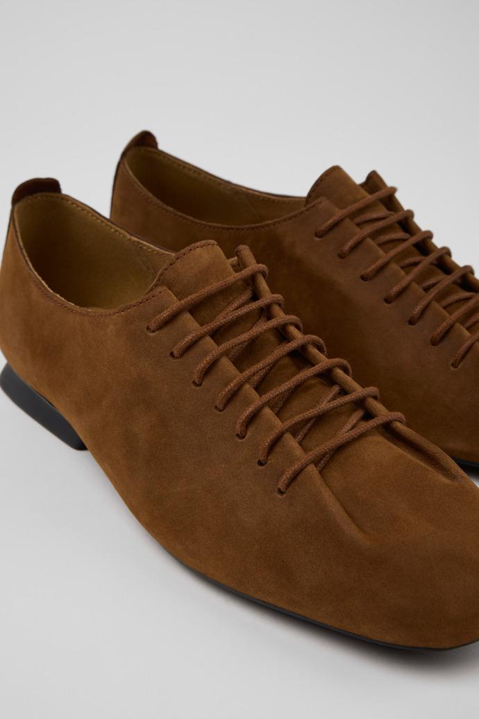 Casi Myra Brown Nubuck Shoes for Women. by CAMPER