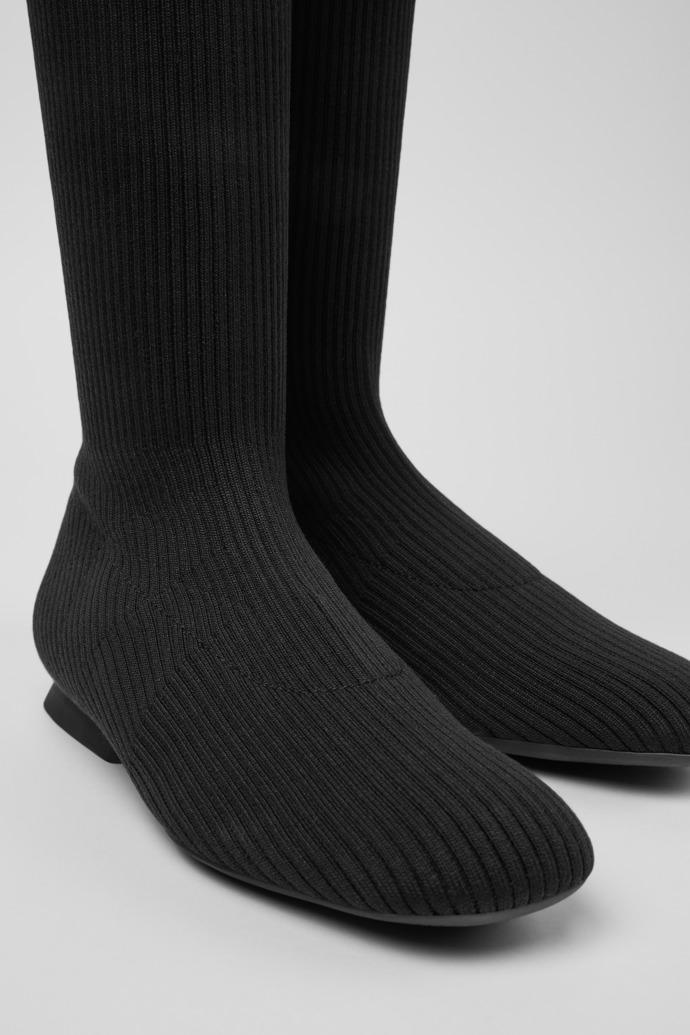 Casi Myra - TENCEL Black TENCEL™ Lyocell High Boots for Women. by CAMPER