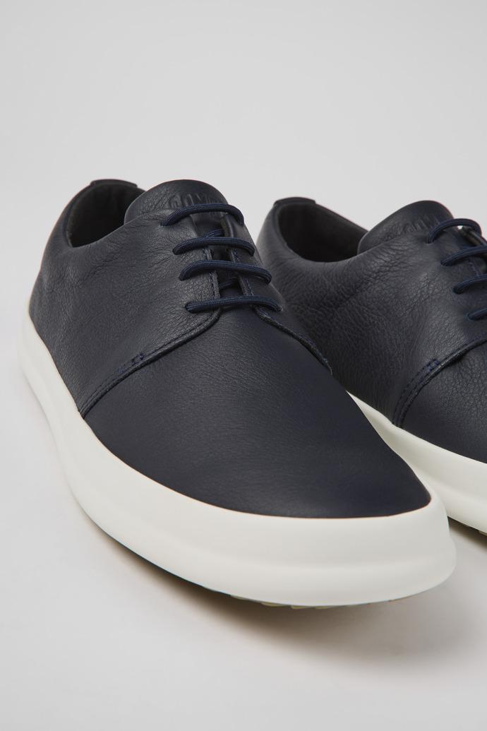 Chasis Blue leather shoes for men by CAMPER