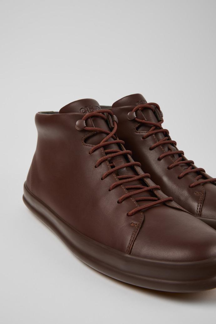 Chasis Sport Brown Leather Ankle Boots for Men. by CAMPER