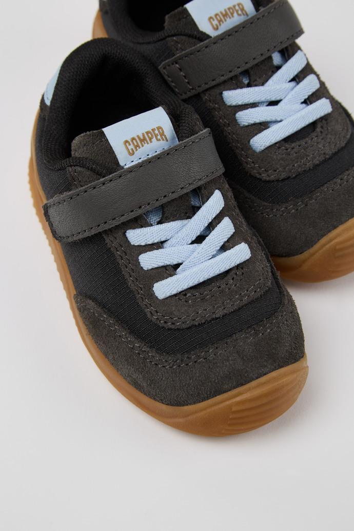 Dadda Black textile and nubuck sneakers for kids by CAMPER