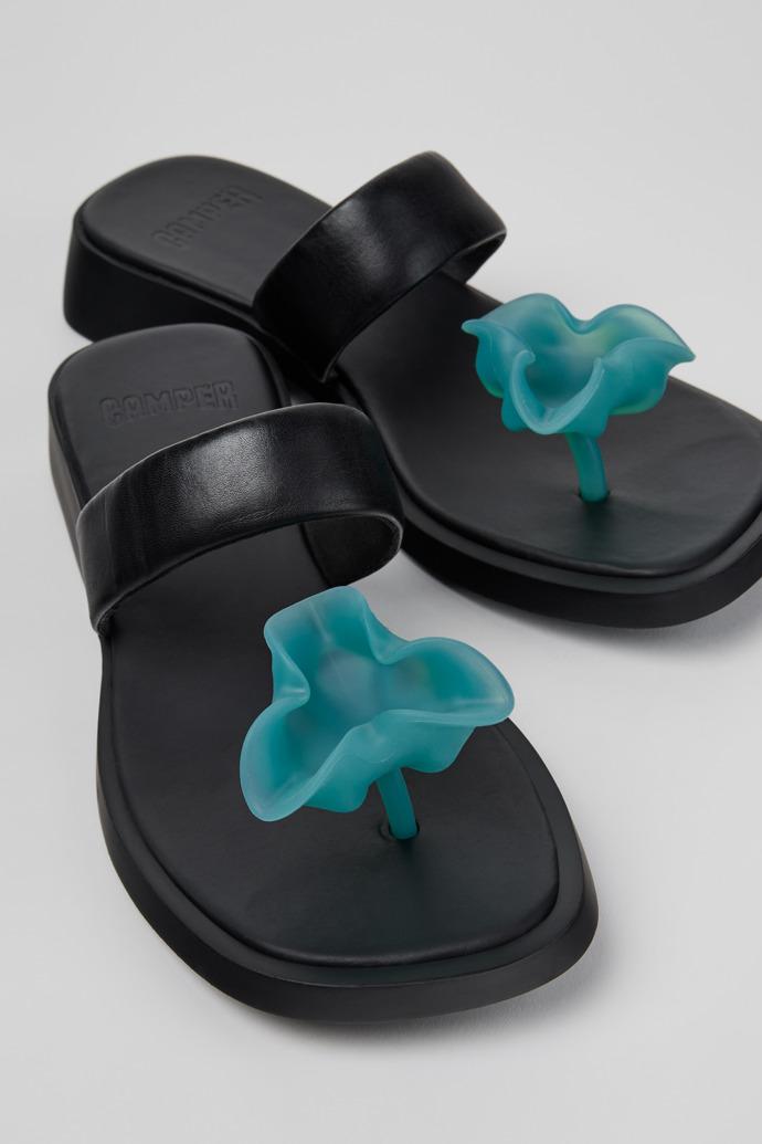 Dana Black Leather Sandals for Women. by CAMPER