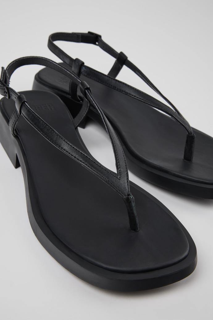 Dana Black Leather Sandals for Women. by CAMPER