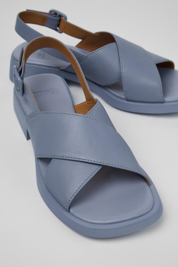 Dana Blue Leather Sandals for Women. by CAMPER