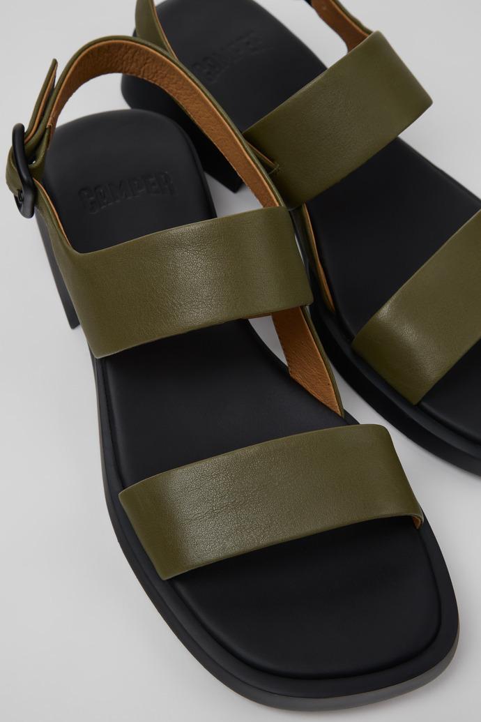 Dana Green Leather Sandals for Women. by CAMPER