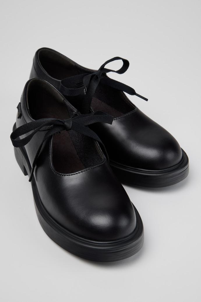 Dean Black Leather Semi-Open Shoes for Women. by CAMPER