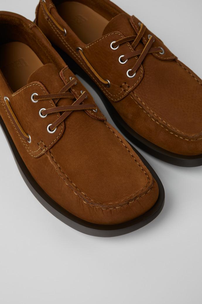Don Brown Nubuck Leather Nautical Moccasins for Men. by CAMPER