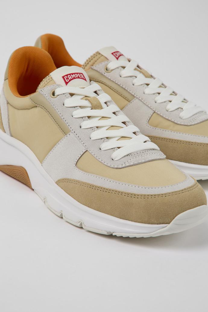Drift Beige and white nubuck sneakers for men by CAMPER