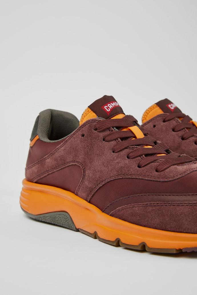 Drift Burgundy and orange textile and nubuck sneakers for women by CAMPER