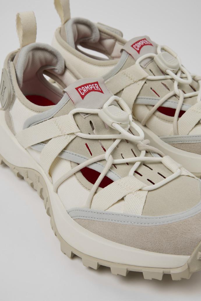 Drift Trail Beige Textile and Nubuck Sneakers for Women. by CAMPER