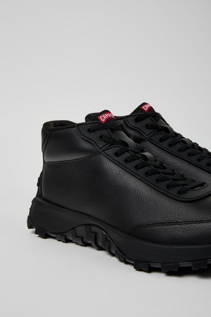 Drift Trail Black Leather Sneaker Boots for Men. by CAMPER