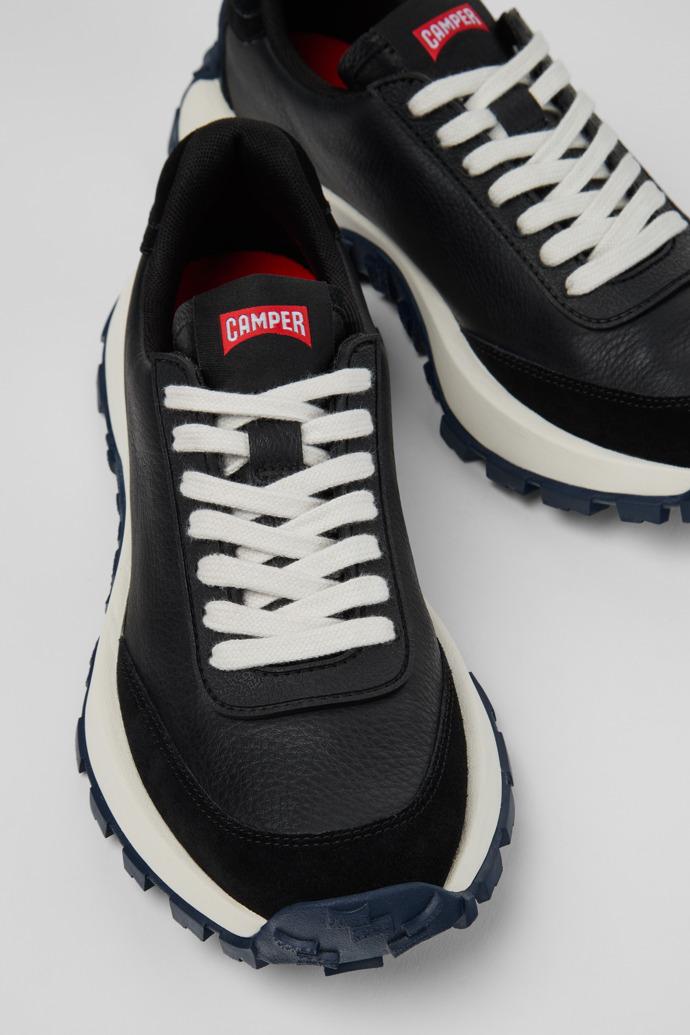 Drift Trail Black Leather Sneakers for Women. by CAMPER