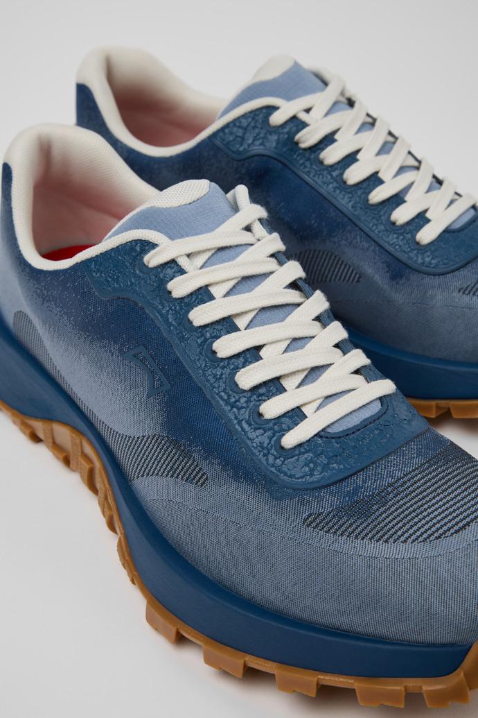 Drift Trail Blue Leather Sneakers for Men. by CAMPER