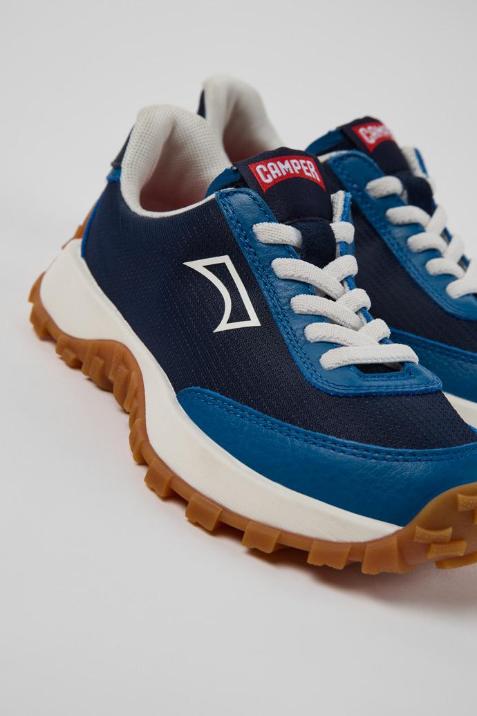 Drift Trail Blue Textile and Leather Sneakers for Children. by CAMPER