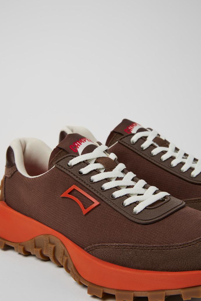 Drift Trail Brown Recycled PET and Leather Sneakers for Women. by CAMPER