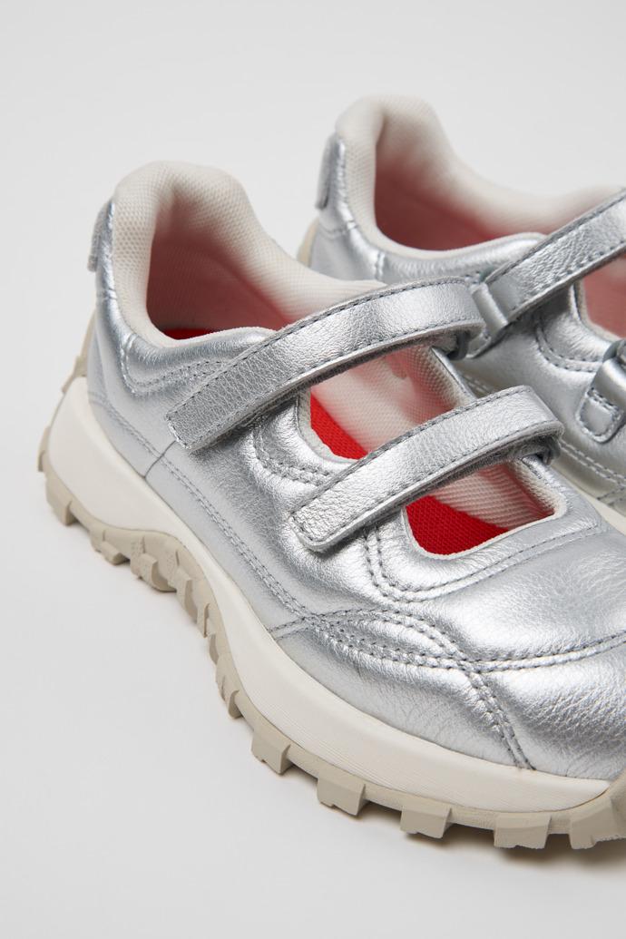 Drift Trail Gray Leather Sneakers for Children. by CAMPER