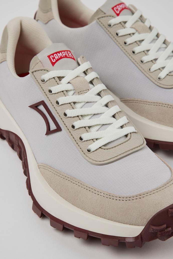 Drift Trail Gray Textile and Leather Nubuck Sneakers for Women. by CAMPER