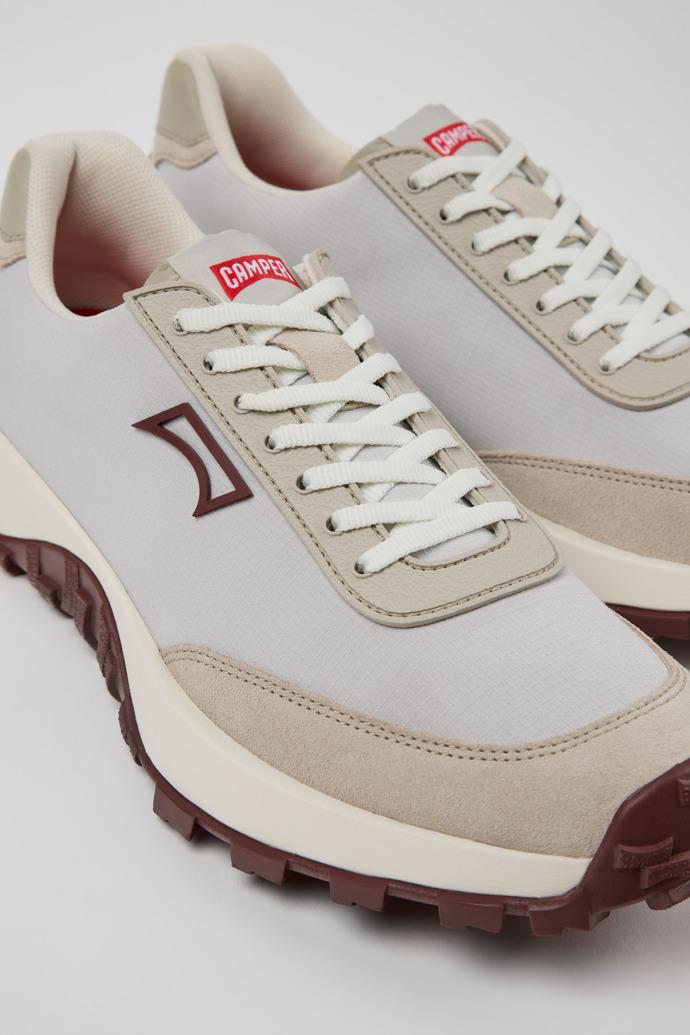 Drift Trail Gray Textile and Nubuck Leather Sneakers for Men. by CAMPER